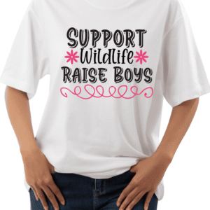 “Support Wildlife, Raise Boys” Graphic T-Shirt