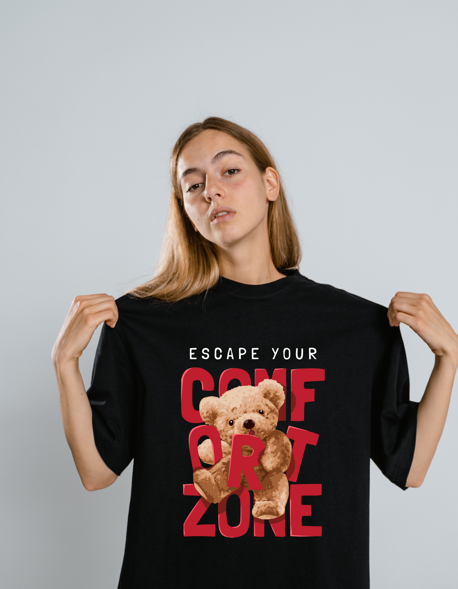"Escape Your Comfort Zone" Teddy Hustle T-Shirt