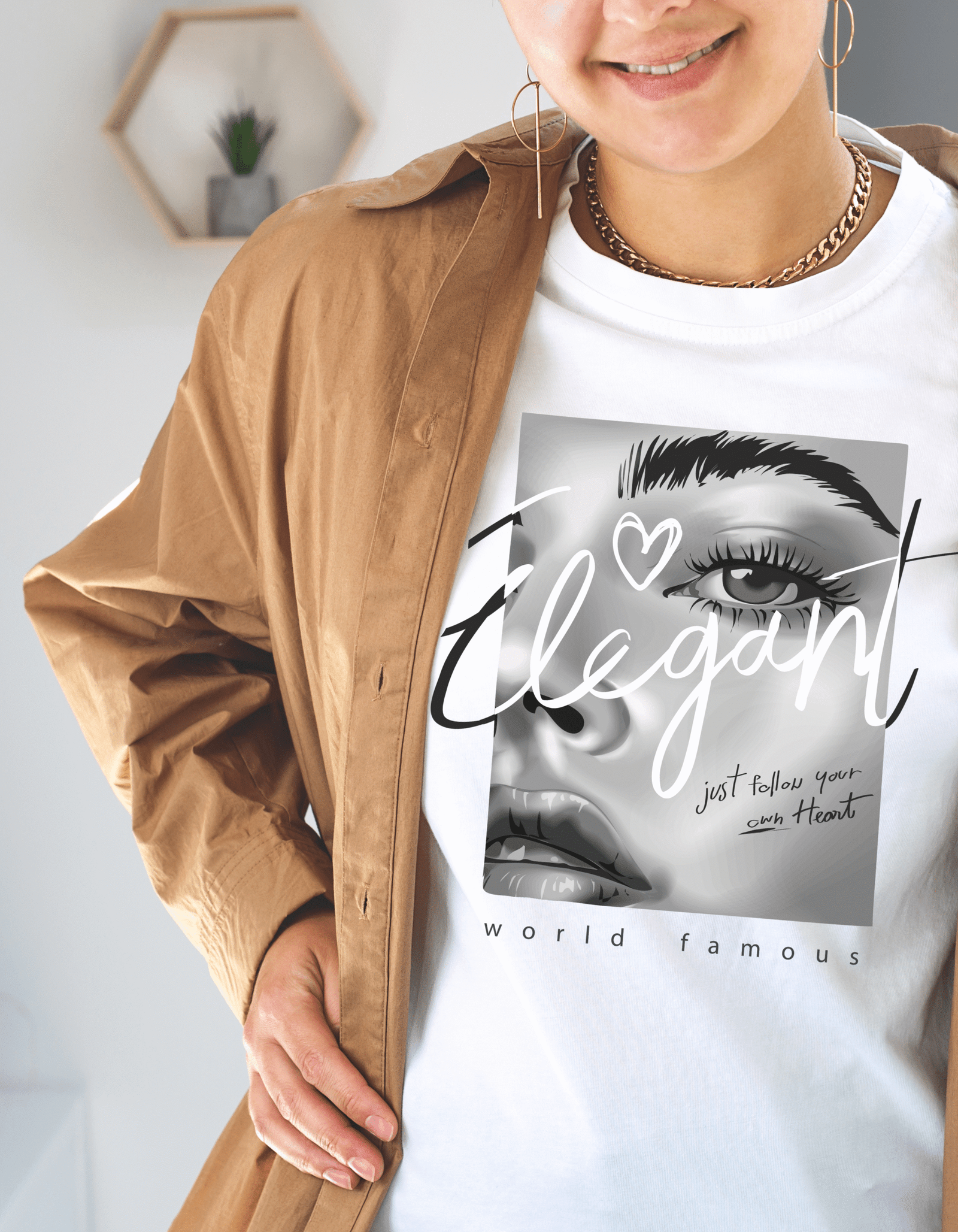"Elegant – Follow Your Heart" Art T-Shirt