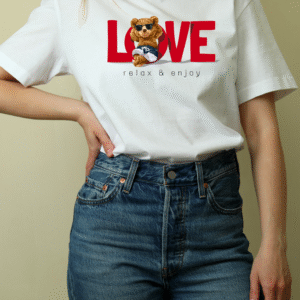 "Love – Relax & Enjoy" Chill Bear Tee