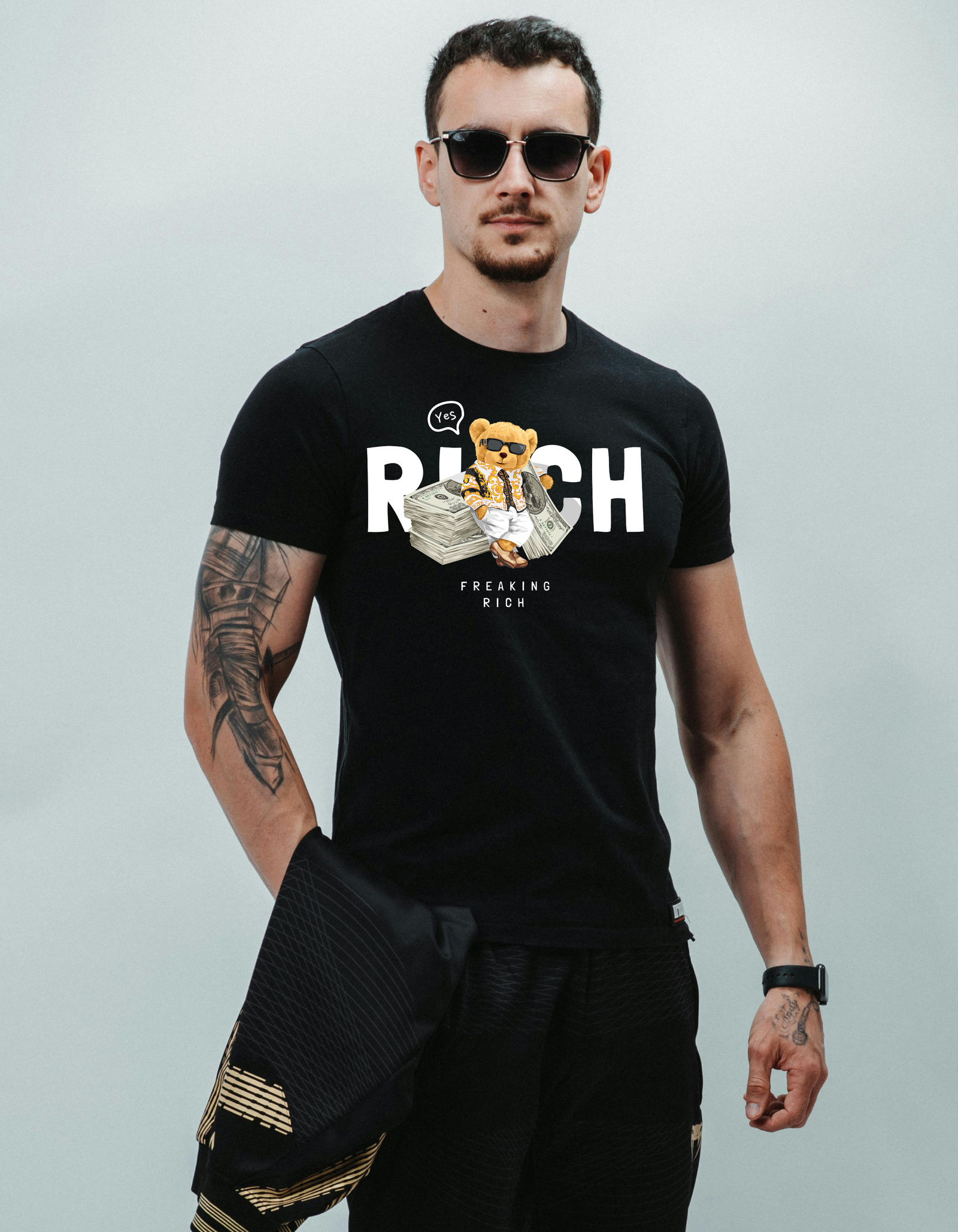 "Freaking Rich" Luxury Bear Tee
