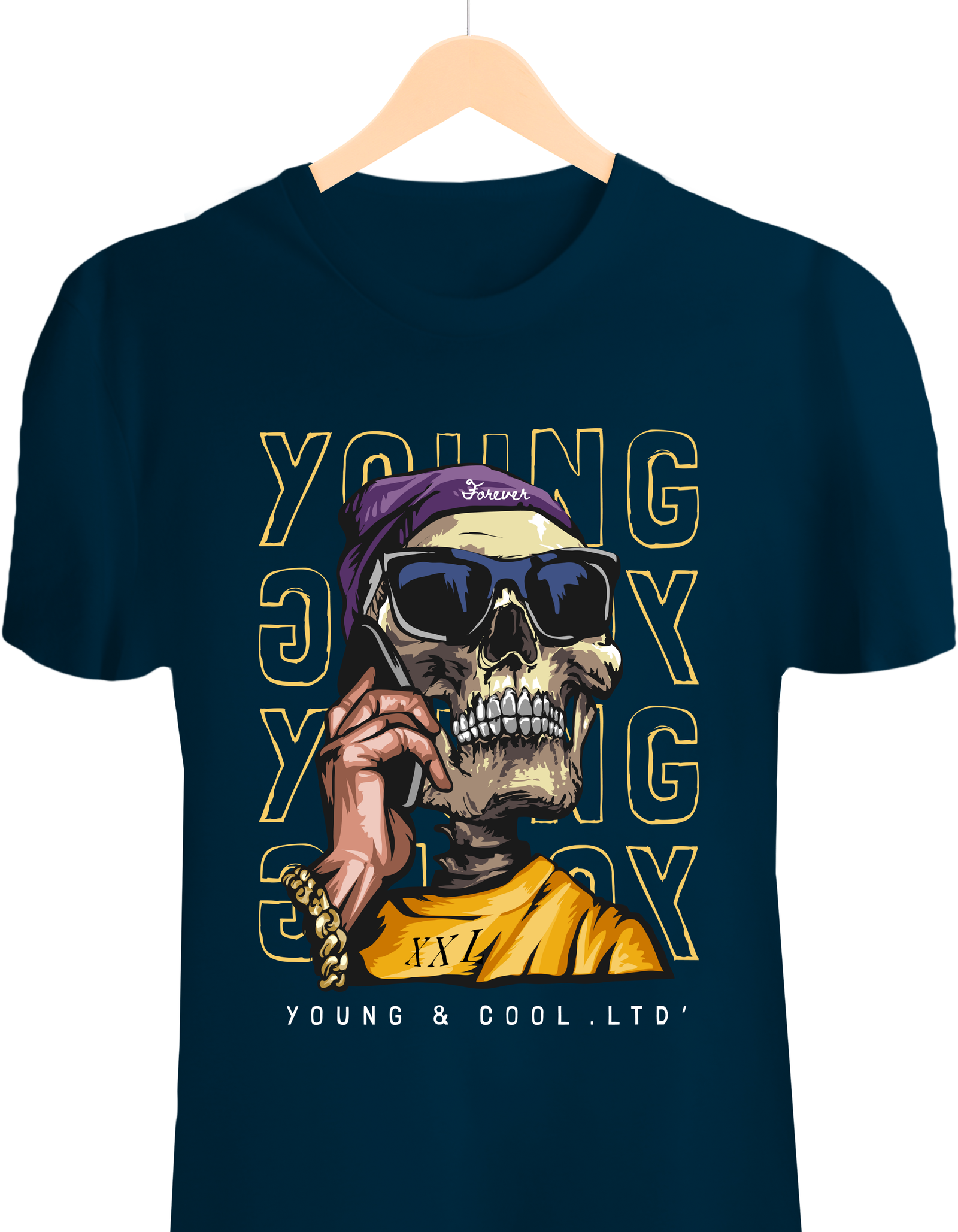 "Young & Cool Forever" Streetwear Tee