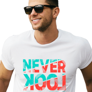 "Never Look Back" Retro Vibes Tee