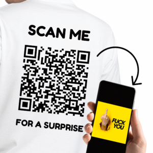 "Scan Me for a Surprise" QR Code T-Shirt