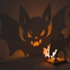 Vampire Bat Wooden Shadow Lamp – Haunted House Halloween Lighting