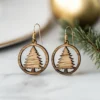 il_1588xN.6353706624_fg8n Round Christmas Tree Wooden Earrings – Festive Holiday Jewelry