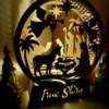 Wooden Nativity Scene Christmas Lamp – Christian Holiday Decor “True Story” Light