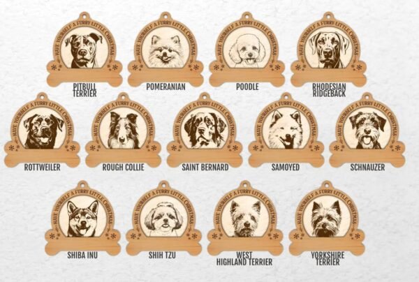 Personalized Dog Christmas Ornament | 50+ Breeds