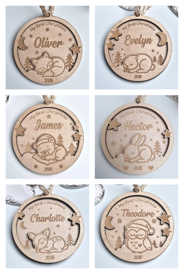 Personalized Baby’s First Christmas Ornament 2025