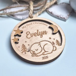 Personalized Baby’s First Christmas Ornament 2025