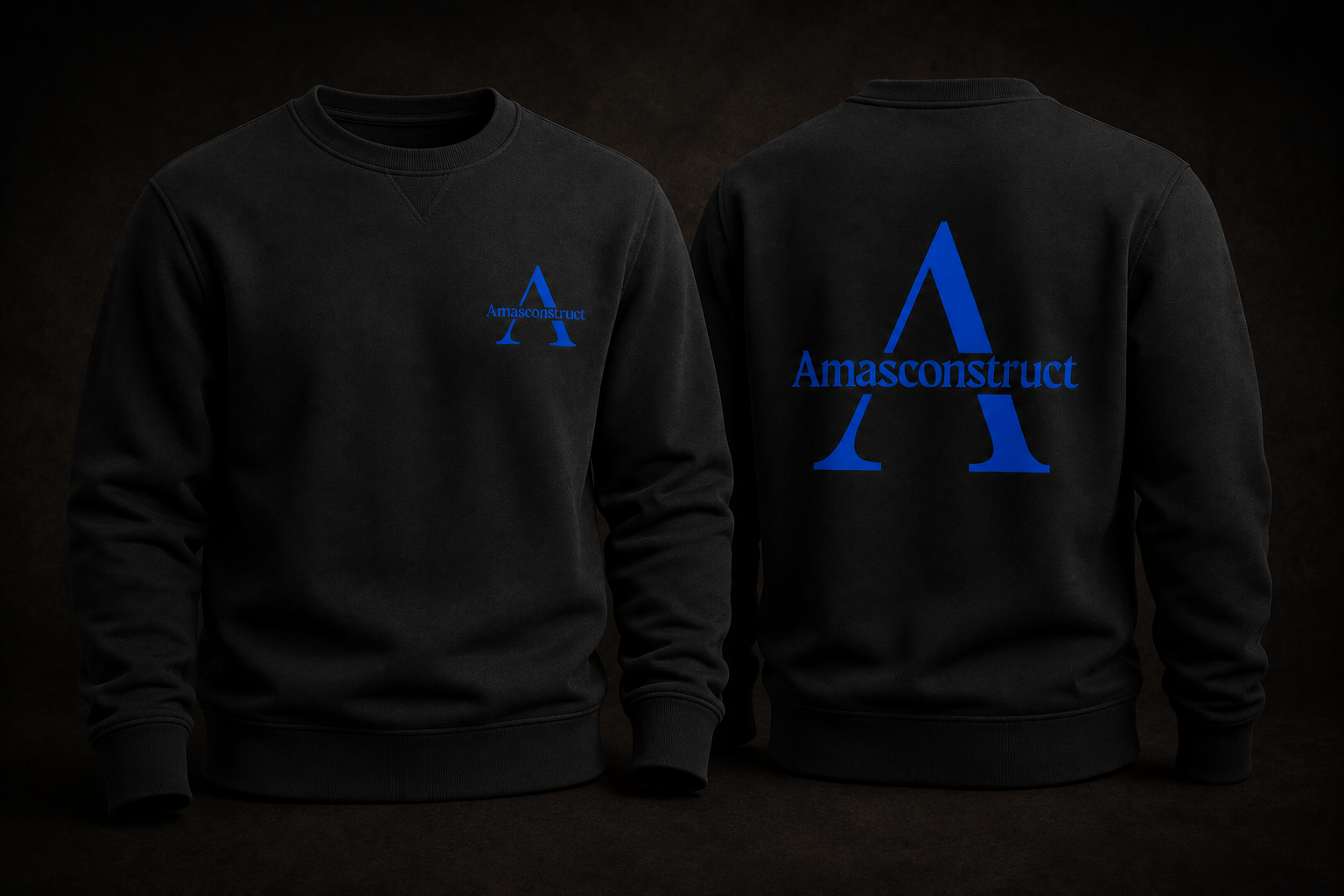 Black Amasconstruct branded sweatshirts