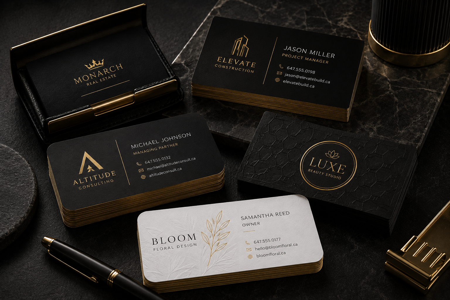 Premium business card collection